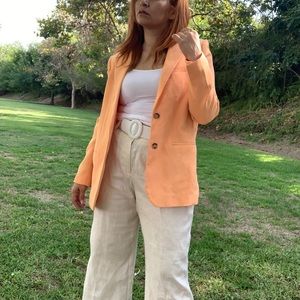 Zara Orange Blazer for Women